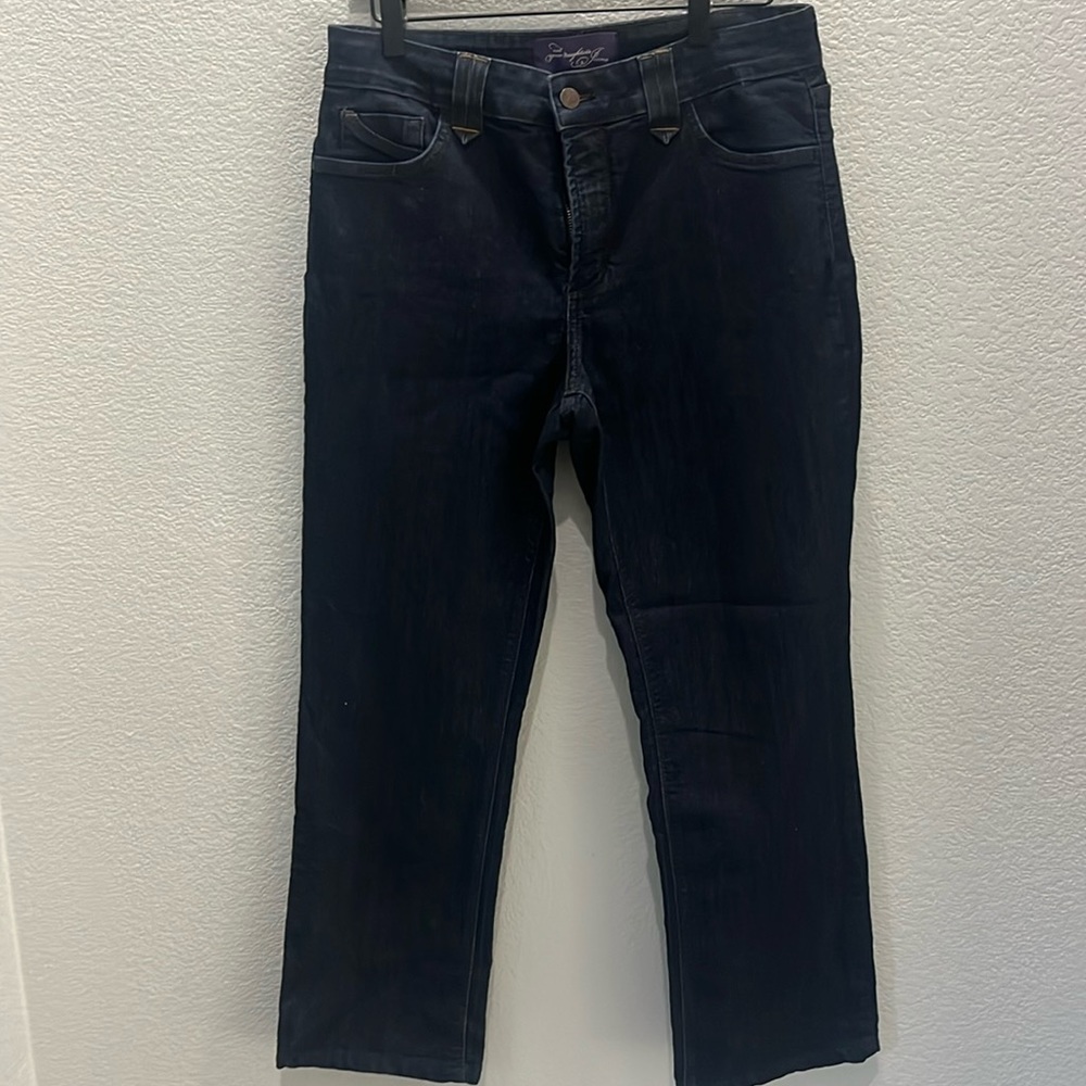 NYDJ Dark Wash Straight-Leg Jeans